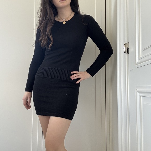 Co-op Barneys New York Dresses & Skirts - Co-op Barneys New York Cashmere Mini Dress Black S Quiet Luxury